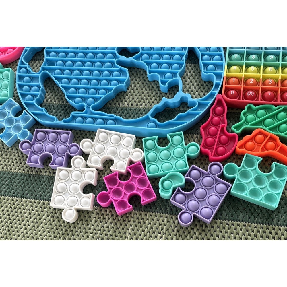 Pop It Lot Sensory Toy Lot of 31 Fidget Pop It Stress Relief Assorted - Picture 7 of 8